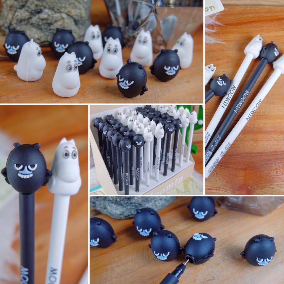 ปากกา-moomin-ขาวดำ-เลือกสีหมึกได้