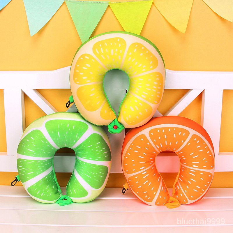 บลูไดมอนด์-fruits-u-shaped-pillow-cushion-nanoparticles-neck-pillow-car-travel-pillow-travel-accessories