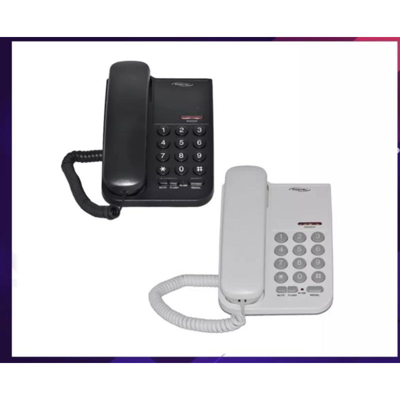 fujitel-telephone-โทรศัพท์บ้าน-โทรศัพท์พื้นฐาน-รุ่น-ft-411-โทรศัพท์บ้าน-ยี่ห้อ-fujitel-รุ่น-ft-411-มีฟังก์ชั่น-mute