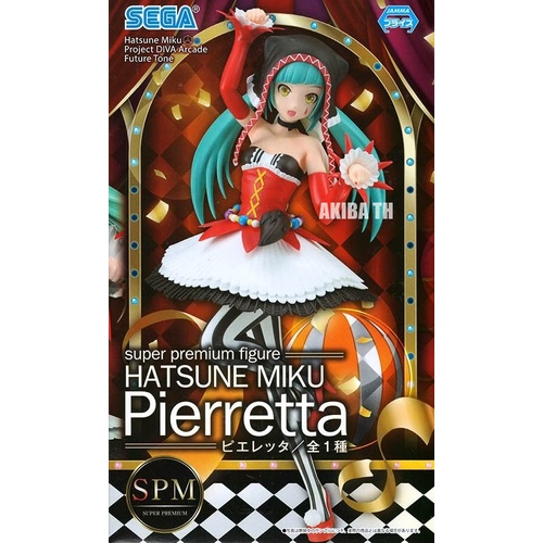 มือ1-ล็อตญี่ปุ่น-ของแท้-vocaloid-miku-hatsune-pierretta-super-premium-figure-ฮัตสึเนะ-มิกุ