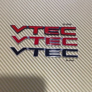 โลโก้* VTEC งานโลหะ ขนาด* 1.6 x 13 cm ราคาต่อชิ้น