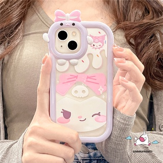 เคสโทรศัพท์มือถือ แบบนิ่ม ลายมอนสเตอร์ ประดับโบว์ 3D สําหรับ Samsung A13 A12 A14 A04E A04 A32 A50 A50s A30s A51 A52 A52s A31 A22 A23 M32 A33 A53 A73 A04s A11 A21s A71 A53 A03 A03s A02s