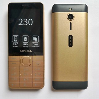 โทรศัพท์มือถือ โนเกียปุ่มกด NOKIA 230 (สีทอง) 2 ซิม  จอ  2.8นิ้ว รุ่นใหม่ 2020