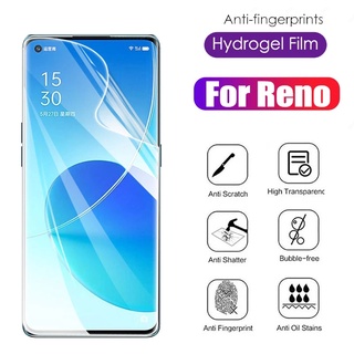 ฟิล์มไฮโดรเจล ฟิล์มใส OPPO Reno 10 Pro+ 9  8T 8Z 8 7 7Z 6Z 6 5 4 3 Pro Plus 5F 5Z 2 2F 2Z 10x Zoom 5G 4G 2022 2023