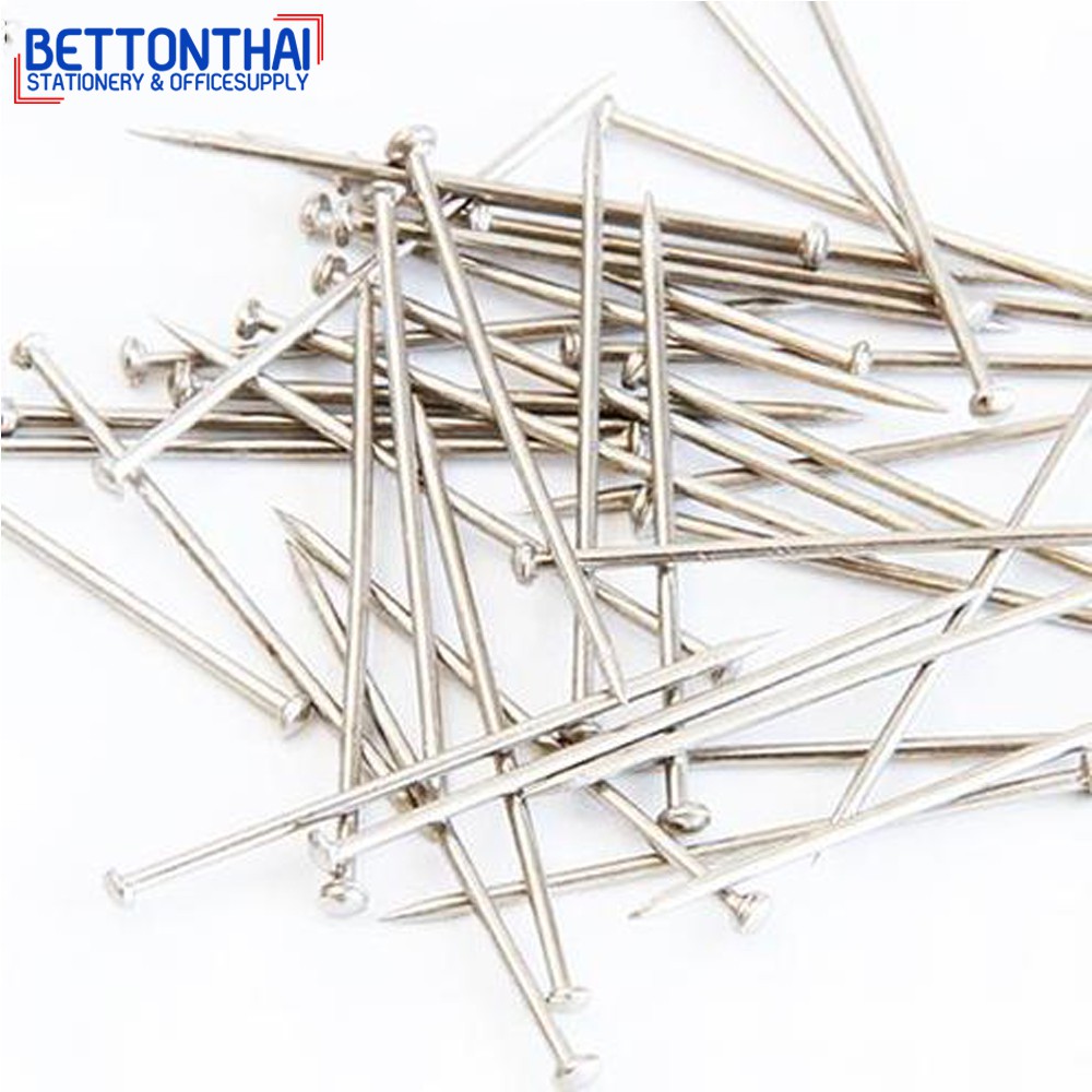 deli-0039-office-pin-เข็มเย็บกระดาษ-100-กรัม-ยาว-27-mm-เข็ม-เข็มปักกระทง-เข็มทำกระทง-เข็มเย็บกระทง-หมุดปักกระดาษ