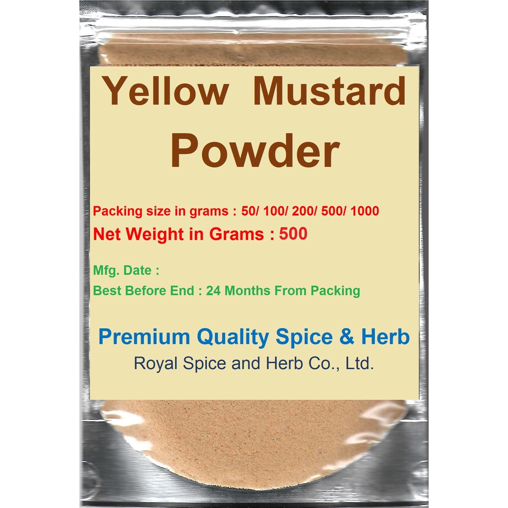 #Yellow Mustard Powder,500 Grams | Shopee Thailand