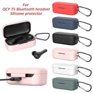 🌟3C🌟QCYT5-1  QCY T5 Bluetooth Earphone Silicone Case Protective Sleeve Anti-Fall Silicone Protective Sleeve With Buckle