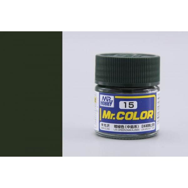 สีสูตรทินเนอร์-mr-hobby-สีกันเซ่-c15-ijn-green-nakajima-semi-gloss-10ml