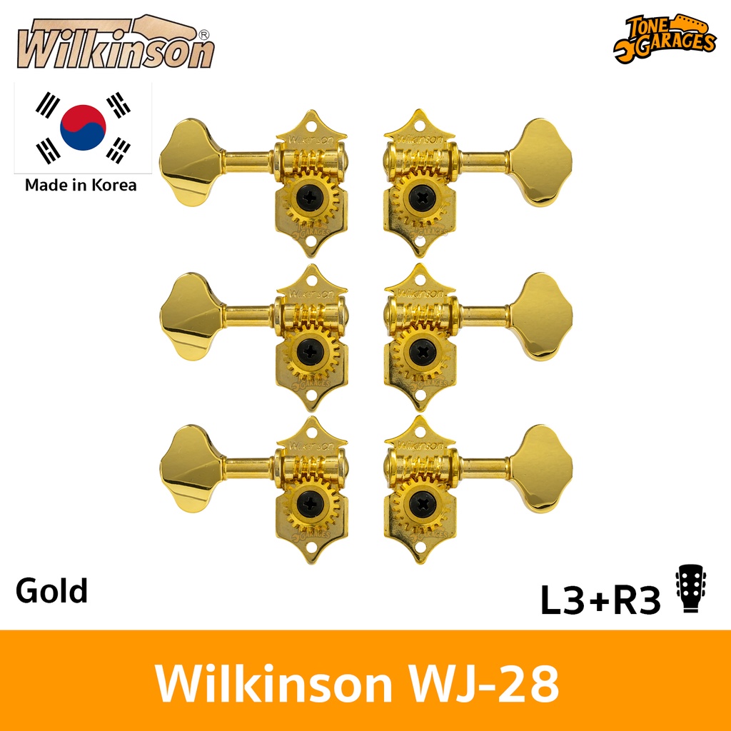 ภาพหน้าปกสินค้าWilkinson WJ28G Acoustic Machine Heads ลูกบิดกีต้าร์โปร่ง L3+R3 สี Gold งานเกาหลีแท้ จากร้าน tonegarages บน Shopee