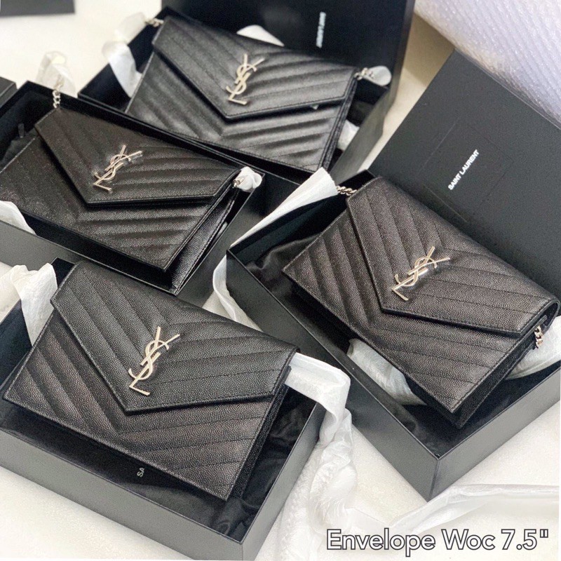 ของแท้-100-ราคาถูก-new-ysl-woc-7-5-ดำเงิน-2021