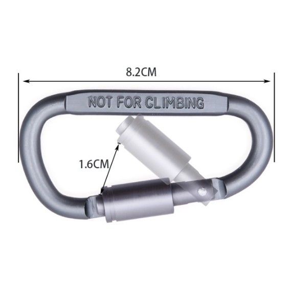 ภาพหน้าปกสินค้าCarabiner คาราบิเนอร์ความแข็งแรงสูง สำหรับแขวนของและอุปกรณ์ต่างๆ น้ำหนักเบา พกพาสะดวก 20 บาท(adcamp) จากร้าน adcamp559 บน Shopee