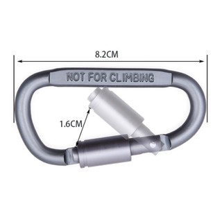 ภาพขนาดย่อของภาพหน้าปกสินค้าCarabiner คาราบิเนอร์ความแข็งแรงสูง สำหรับแขวนของและอุปกรณ์ต่างๆ น้ำหนักเบา พกพาสะดวก 20 บาท(adcamp) จากร้าน adcamp559 บน Shopee