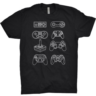 เสื้อยืดสีขาว - เสื้อยืดมงคล/คอนโทรลเลอร์สําหรับ Nintendo Game Console 5 PS 5 Com เสื้อยืดสําหรับผู