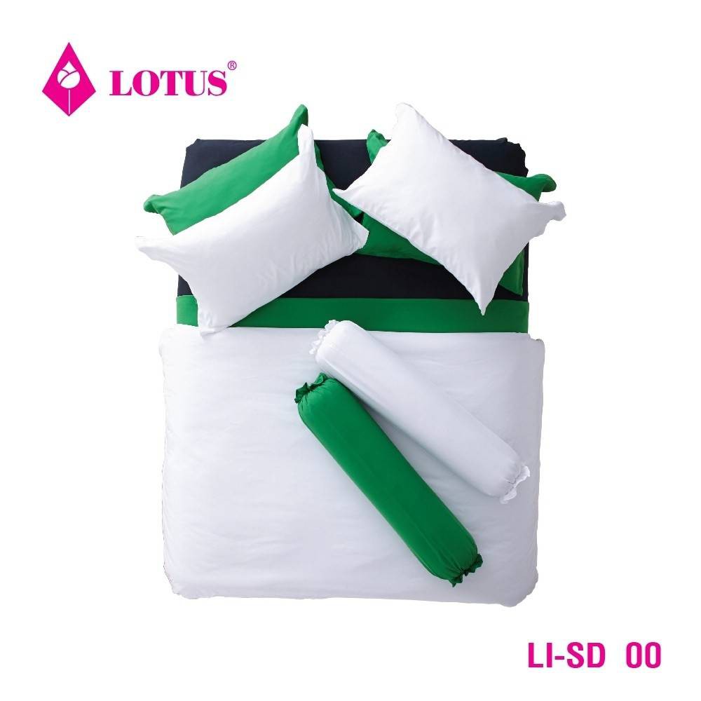 ภาพหน้าปกสินค้าLotus ชุดผ้าปูที่นอน + ผ้านวม รุ่น Lotus Impression Solid Color จากร้าน jipathabyjib บน Shopee