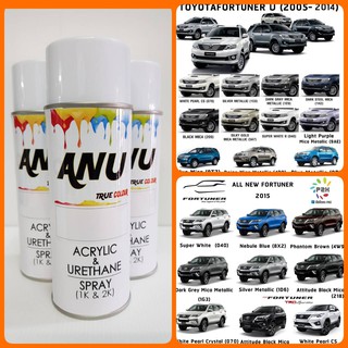 Spray ANU -I สีสเปรย์ พ่นรถยนต์ (กี่งเงา) TOYOTA FORTUNER (1 กระป๋อง)