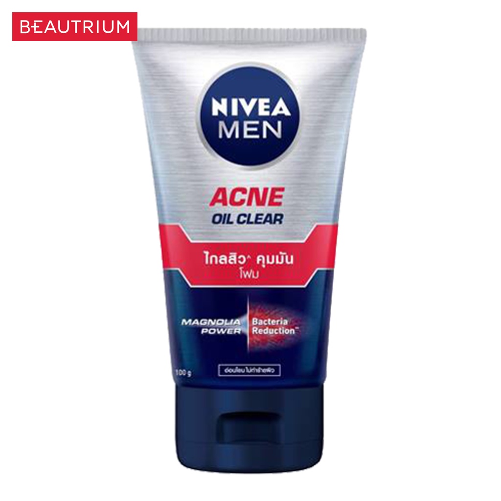 nivea-men-anti-acne-foam-ผลิตภัณฑ์ทำความสะอาดผิวหน้า-100g