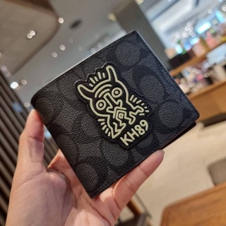 COACH KEITH HARING 3-IN-1 WALLET IN SIGNATURE CANVAS WITH MOTIF