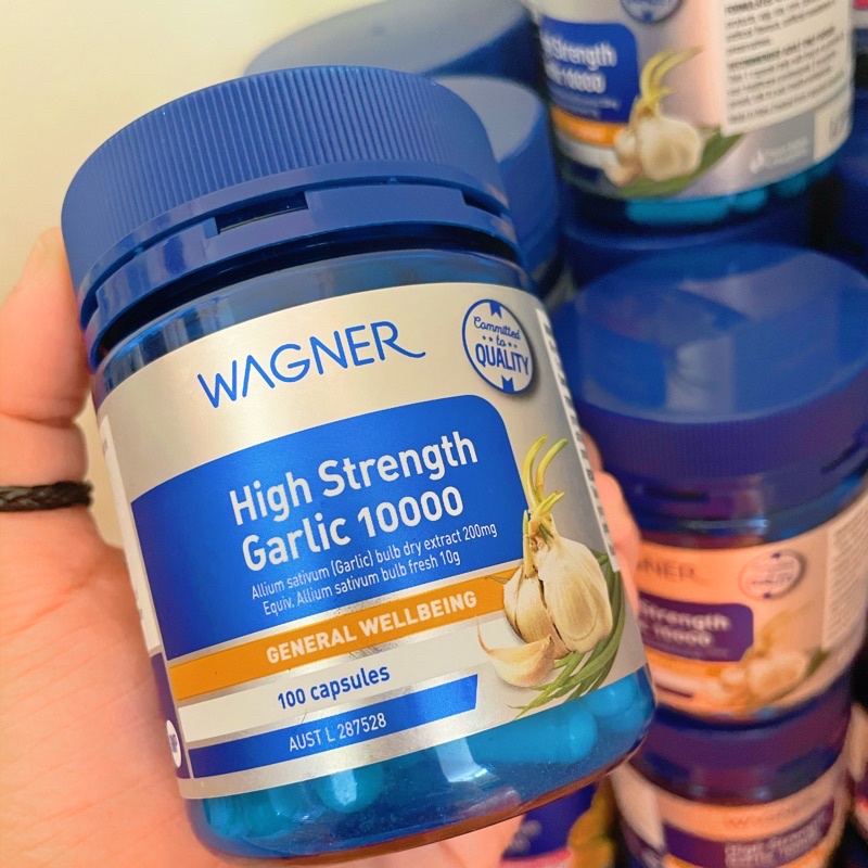 ภาพสินค้าน้ำมันกระเทียม Wagner High Strength Garlic Oil 10,000mg 100 เม็ด จากร้าน happy__sunday บน Shopee ภาพที่ 2