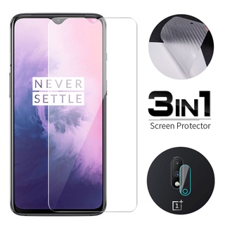 3 In 1 ฟิล์มกระจกนิรภัย + ฟิล์มกันรอยหน้าจอ + เลนส์กล้อง Oneplus 9 8T Nord 100 8 7 7T