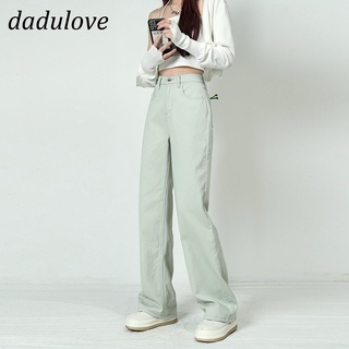 DaDulove💕 2022 New Green High Waist Wide Leg Jeans Straight Loose Mopping Pants Fashion Womens Clothing