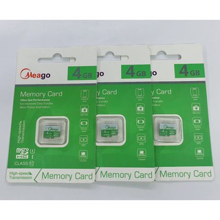 ภาพหน้าปกสินค้าMeago เมมโมรี่การ์ด 4GB SDHC/SDXC Class 10 UHS-I Micro SD Card (ราคาต่อชิ้น) ซึ่งคุณอาจชอบราคาและรีวิวของสินค้านี้