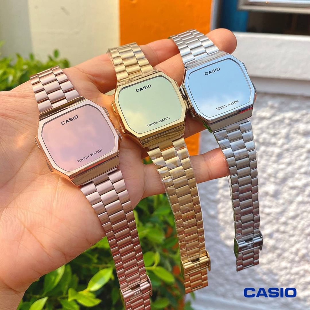 casio-pink-gold-คาสิโอ้-สีพริ้งโกลด้าน-แถมกล่องคาสิโอ