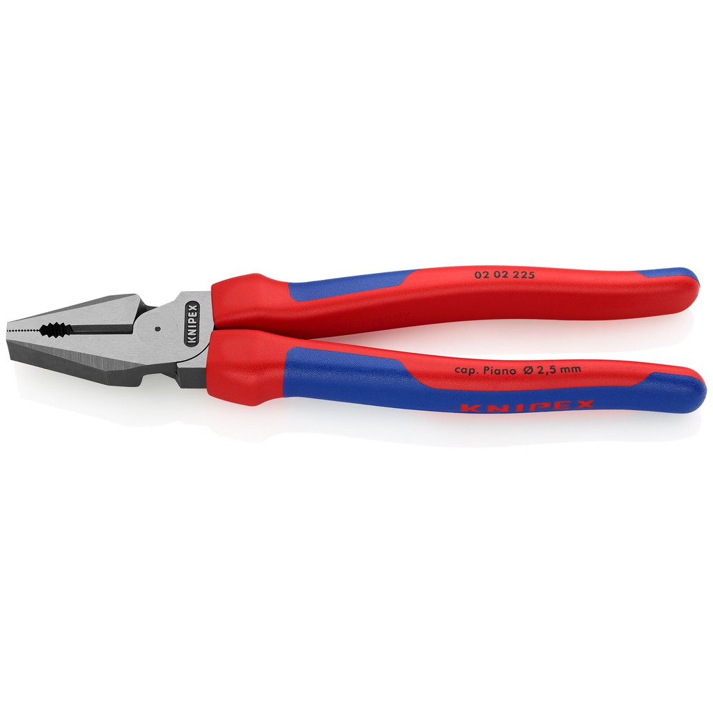 Knipex 0201225 High Leverage Combination Pliers, 9-Inch With Plastic Coated Handles