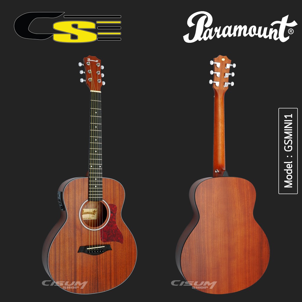 paramount-gs-mini-1-กีตาร์โปร่งไฟฟ้า-36-ทรง-taylor-มีเครื่องตั้งสายในตัว-ไม้มะฮอกกานี