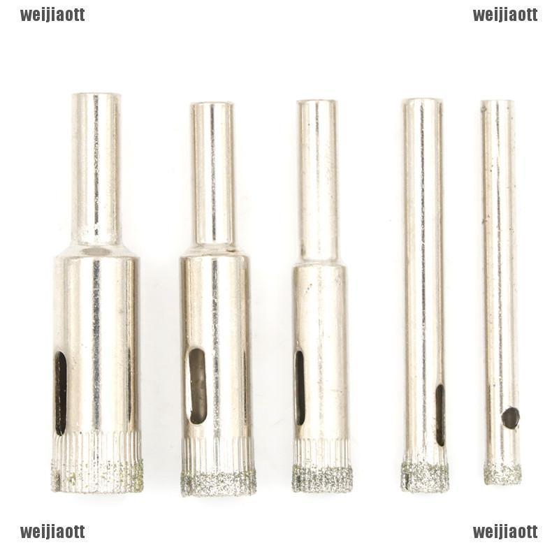 ภาพย่อรูปภาพสินค้าแรกของส่งฟรีเมื่อซื้อครบ 99บาทCODใหม่ 5pcs Diamond Hole Saw Drill Bits for Tile Ceramic Cutter Glass Marble 5-12