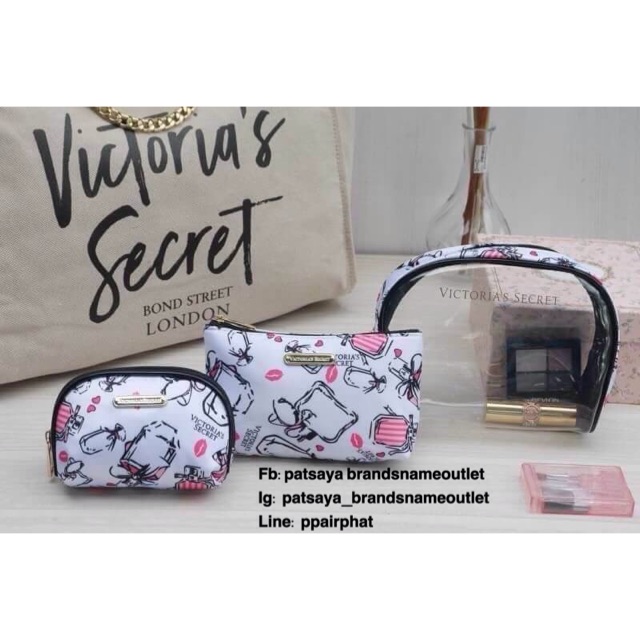 victorias-secret-3-bag-sparkly-makeup-bags-setแท้-outlet-กระเป๋าเครื่องสำอางค์สุดเปรี้ยวสุดคุ้มจาก-victorias-secret