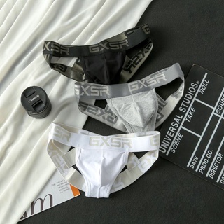 🔥พร้อมส่ง🔥กางเกงในชาย GXSR รุ่นJockstrap โชว์หลัง ผ้าcottonอย่างดี