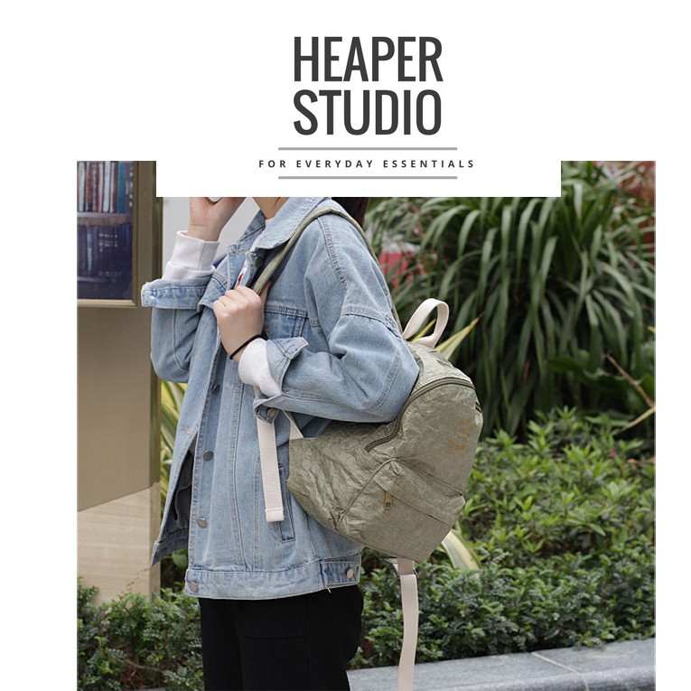 [Clearance SALE] HEAPER KRAFT paper mini backpack กระเป๋าเป้สะพายหลัง ...