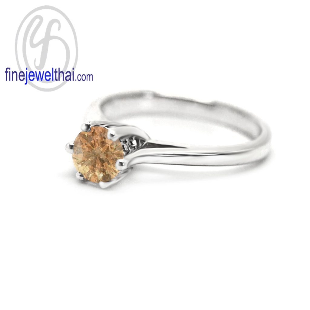 finejewelthai-แหวนซิทริน-ซิทริน-แหวนพลอย-พลอยแท้-พลอยประจำเดือนเกิด-citrine-silver-ring-birthstone-r1343ct