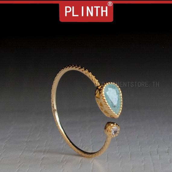 plinth-24k-gold-ring-green-diamond-ปล่อยรูปทรงหยดน้ำ1794