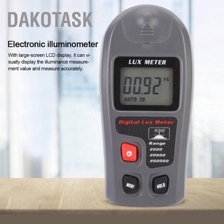 Dakotask LUX METER เครื่องวัดความเข้มแสงอิเล็กทรอนิกส์ดิจิทัล สำหรับMT30 แบบมือถือ พร้อมช่วง 200 000