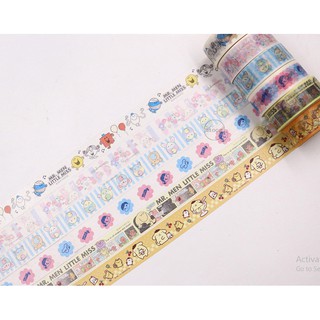 เทปตกแต่งลายการ์ตูน น่ารัก maskingtape<<พร้อมส่ง SET 8>>