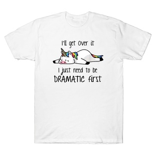 Unicorn Pig Ill Get Over It I Just Need To Be Dramatic Funny Men T-Shirt Cotton Newest Design Tee Short Sleeve Tees Men