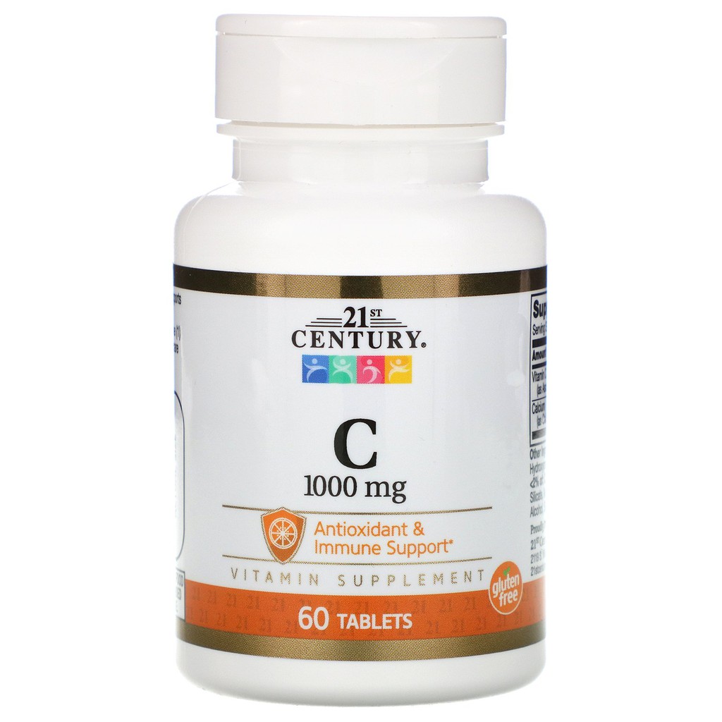 ภาพสินค้า21st Century, Vitamin C วิตามินซี (500 mg / 1,000 mg) (60 / 110 เม็ด) จากร้าน authenticofficialstore บน Shopee ภาพที่ 3