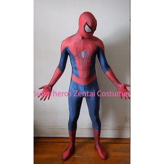 The Amazing Spiderman TASM2 ชุดคอสเพลย์ ชุดบอดี้สูท ไลคร่า พิมพ์ลายสไปเดอร์แมน 3D