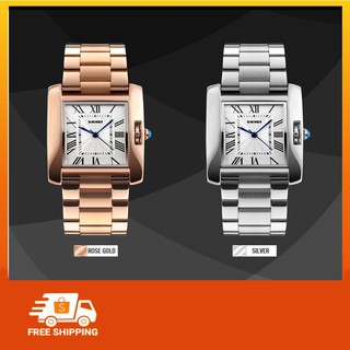 สินค้า SKMEI 1284 นาฬิกาข้อมือแฟชั่นกันน้ำลึก 30เมตร ตัวเรือนสแตนเลสสตีล