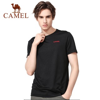 Camel เสื้อยืดแขนสั้น แห้งเร็ว แฟชั่นฤดูร้อนS-5XL