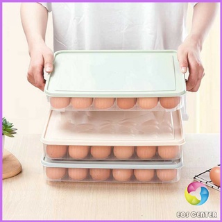 Eos Center กล่องเก็บไข่ ที่เก็บไข่ กันกระแทก  เก็บได้24ฟอง (คละสี) egg storage box