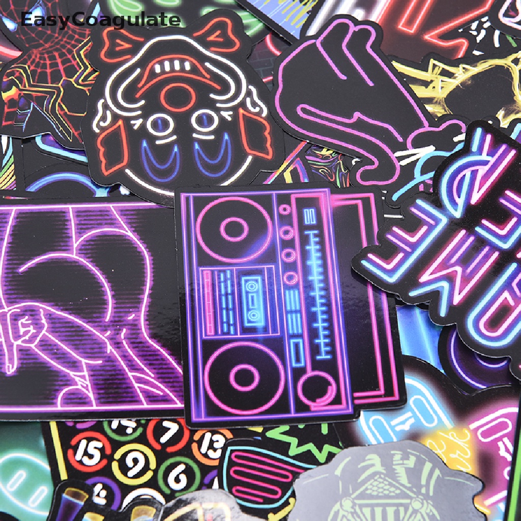 eas-50pcs-graffiti-waterproof-sticker-decal-luggage-laptop-neon-lights-diy-stickers-ate