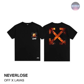 ราคาเสื้อยืด Oversize ลายสตรีท OFFxLAVAS  NEVERLOSE เสื้อผู้ชาย/ผู้หญิงnice 4ipNS-3XL