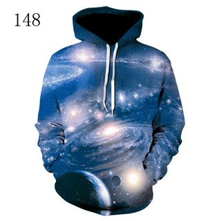 สินค้า Space Galaxy Hoodies Men Sweatshirt Hooded 3d Clothing Hoody 3D Starry Sky Print Jacket
