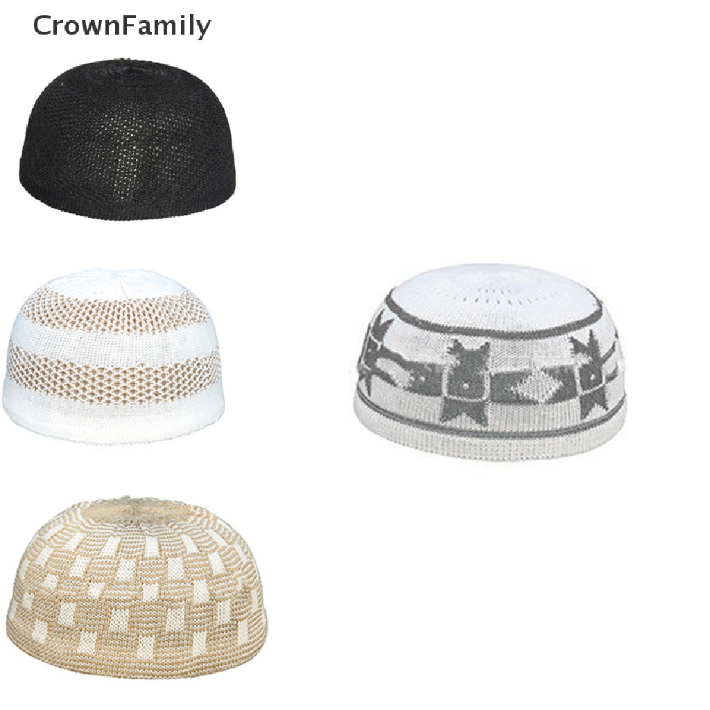 crownfamily-หมวกถักไหมพรม-ลายกะโหลกอิสลาม-สําหรับผู้ชาย-2020