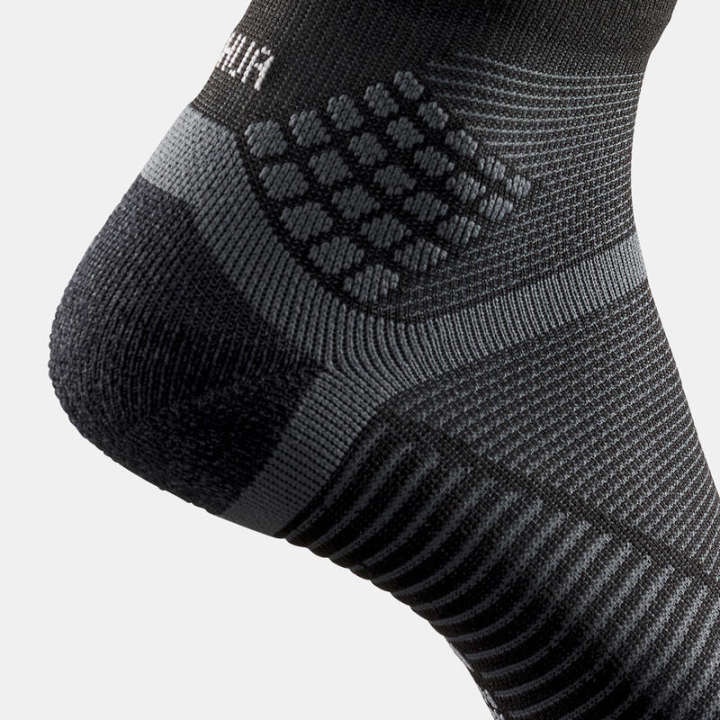 ถุงเท้าหุ้มข้อสำหรับใส่เดินป่ารุ่น-mh500-แพ็ค-2-คู่-สีดำ