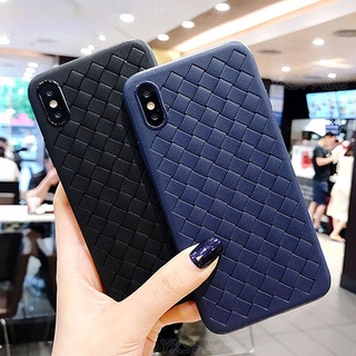แฟชั่นตารางทอเคสโทรศัพท์สำหรับ OPPO F9 A7 A9 F5 F7 F11 Pro A53 A3S A5S AX5S A52 A92 A33 A83 A5 A9 2020 Reno 3 5 หนังนุ่มกันกระแทก