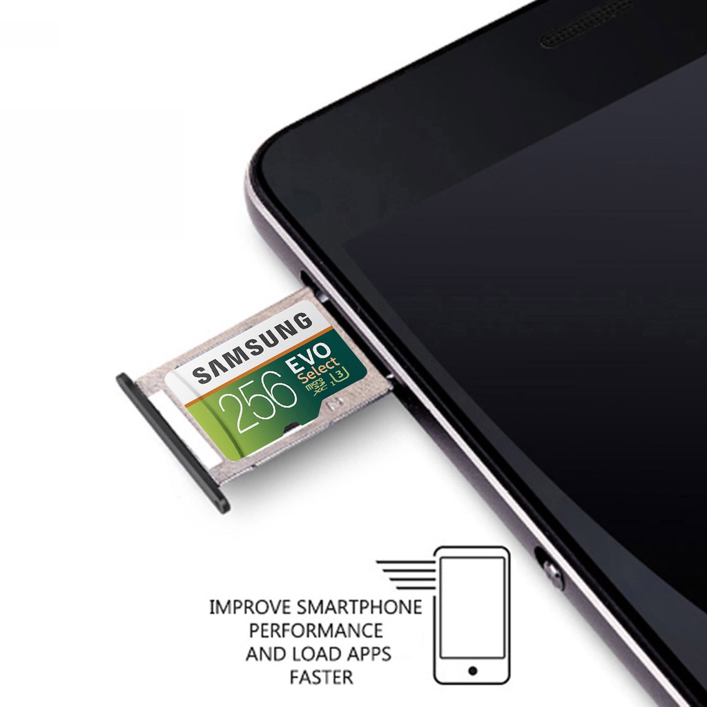 ภาพสินค้าเมมโมรี่การ์ด SAMSUNG Micro SDcard 32GB 64GB 128GB 256GB Class 10 EVO Select (U3 100MB/s) memory card การ์ดหน่วยความจำ จากร้าน wbrdtbeyih บน Shopee ภาพที่ 2