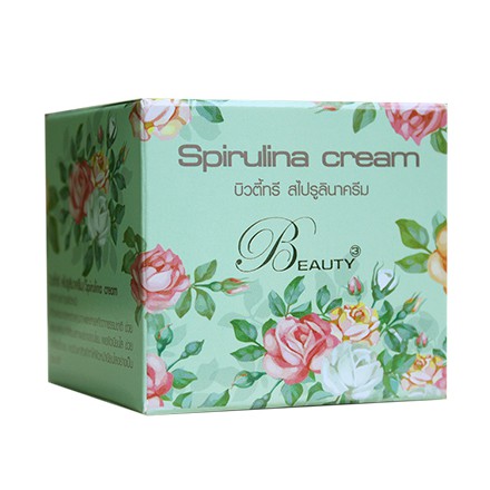 ครีมบิวตี้ทรี-สไปรูลินาครีม-beauty3-spirulina-cream-หน้าขาวใส-ลดสิว-ลดจุดด่างดำ-ของแท้